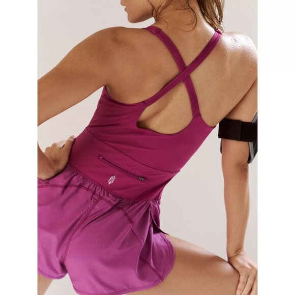 NWT Free People Movement Righteous Runsie in Raspberry Punch - Picture 8 of 9